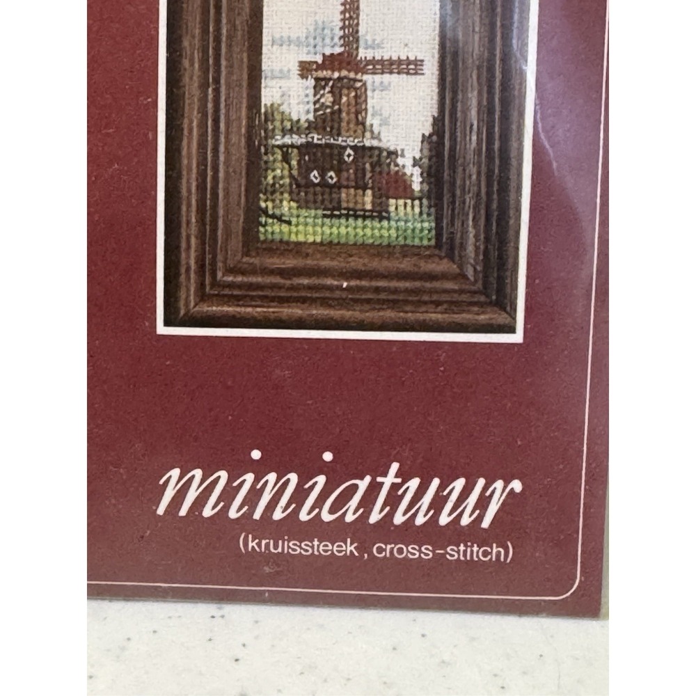 Lanarte Miniatuure Kruissteek Cross Stich Kit 31 Miniature Windmill DMC 33531 - Picture 3 of 8